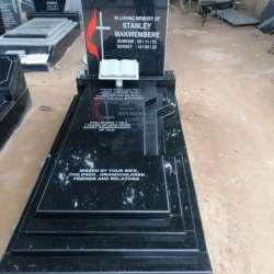 4 step curved Tombstone 